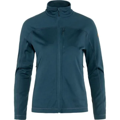 Fjällräven Abisko Lite Fleece Jacket W - Indigo Blue - Naiset - L - Partioaitta, kuva 1 / 1