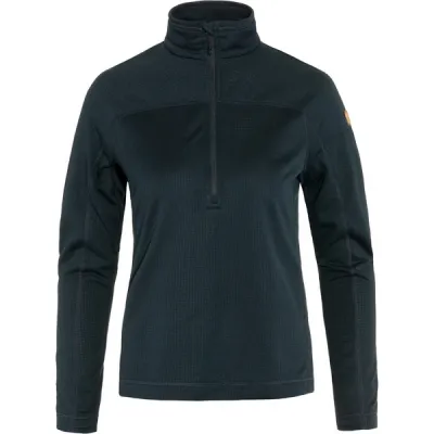 Fjällräven Abisko Lite Fleece Half Zip W - Dark Navy - Naiset - XL - Partioaitta, kuva 1 / 1