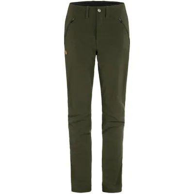 Fjällräven Abisko Trail Stretch Trousers W - Deep Forest - Naiset - 44/R - Partioaitta, kuva 1 / 1