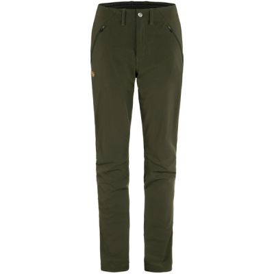 Fjällräven Abisko Trail Stretch Trousers W - Deep Forest - Naiset - 42/R - Partioaitta