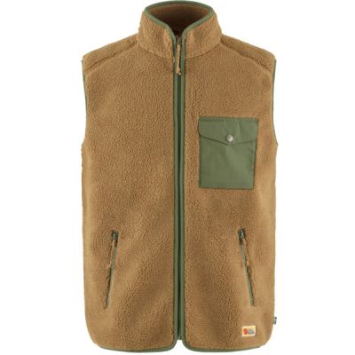 Fjällräven Vardag Pile Fleece Vest M - Buckwheat Brown-laurel Green - Miehet - L - Partioaitta