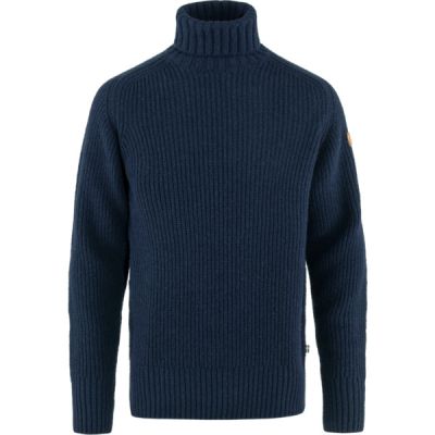 Fjällräven Övik Roller Neck Sweater M - Dark Navy - Miehet - S - Partioaitta