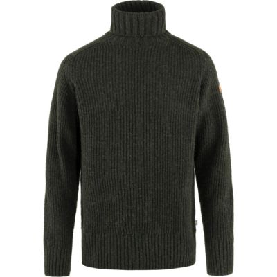 Fjällräven Övik Roller Neck Sweater M - Dark Olive - Miehet - XL - Partioaitta | Alk. 179,00 €