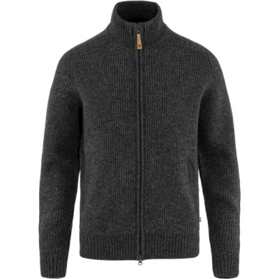 Fjällräven Övik Zip Cardigan Knit M - Dark Grey - Miehet - XXL - Partioaitta