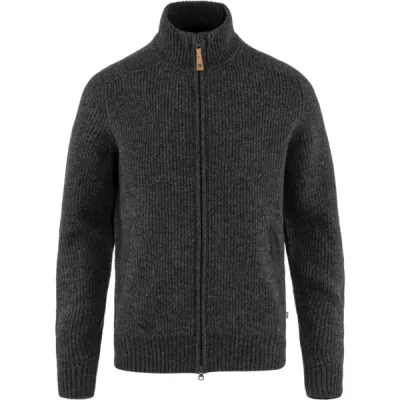 Fjällräven Övik Zip Cardigan Knit M - Dark Grey - Miehet - XS - Partioaitta, kuva 1 / 1