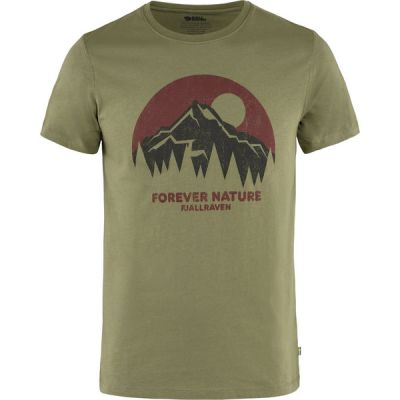 Fjällräven Nature T-shirt M - Green - Miehet - S - Partioaitta