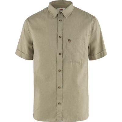 Fjällräven Övik Travel Shirt Ss M - Sand Stone - Miehet - XXL - Partioaitta | Alk. 59,90 €