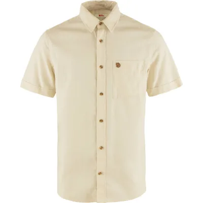 Fjällräven Övik Travel Shirt Ss M - Chalk White - Miehet - L - Partioaitta, kuva 1 / 1