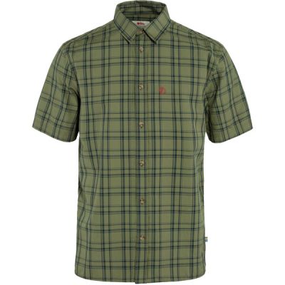 Fjällräven Övik Lite Shirt Ss M - Green-dark Navy - Miehet - M - Partioaitta