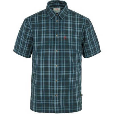 Fjällräven Övik Lite Shirt Ss M - Dark Navy-dawn Blue - Miehet - XS - Partioaitta