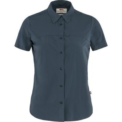 Fjällräven High Coast Lite Shirt Ss W - Navy - Naiset - XXS - Partioaitta