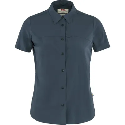 Fjällräven High Coast Lite Shirt Ss W - Navy - Naiset - XXS - Partioaitta, kuva 1 / 1