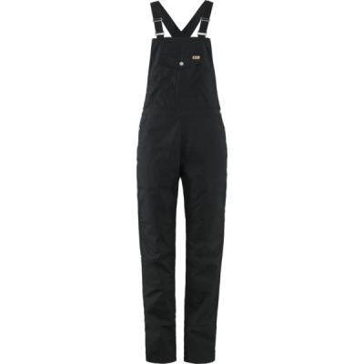 Fjällräven Vardag Dungaree Trousers W - Black - Naiset - XL - Partioaitta