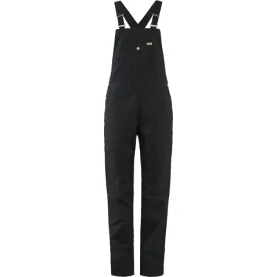 Fjällräven Vardag Dungaree Trousers W - Black - Naiset - L - Partioaitta, kuva 1 / 1