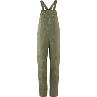 Fjällräven Vardag Dungaree Trousers W - Green - Naiset - M - Partioaitta