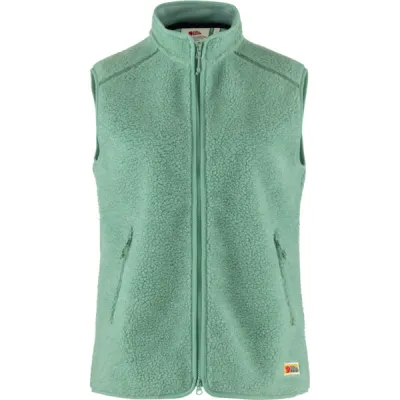 Fjällräven Vardag Pile Fleece Vest W - Aloe Green - Naiset - XS - Partioaitta, kuva 1 / 1