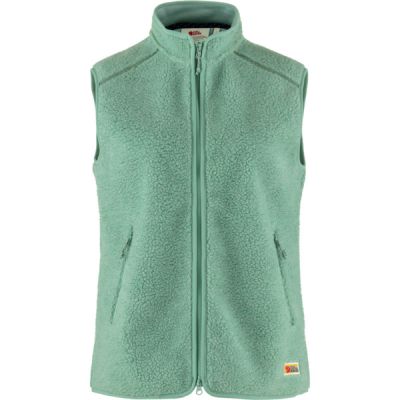 Fjällräven Vardag Pile Fleece Vest W - Aloe Green - Naiset - S - Partioaitta