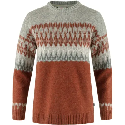 Fjällräven Övik Path Knit W - Autumn Leaf-grey - Naiset - S - Partioaitta, kuva 1 / 1