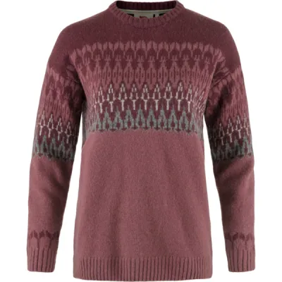 Fjällräven Övik Path Knit W - Mesa Purple-dark Garnet - Naiset - L - Partioaitta, kuva 1 / 1
