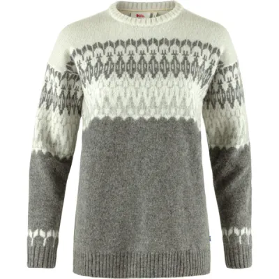 Fjällräven Övik Path Knit W - Grey-chalk White - Naiset - XS - Partioaitta, kuva 1 / 1