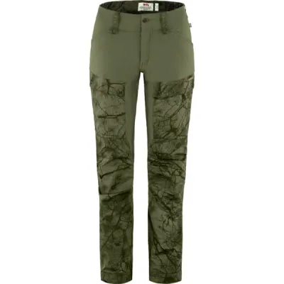 Fjällräven Keb Trousers W - Green Camo-laurel Green - Naiset - 44/S - Partioaitta, kuva 1 / 1