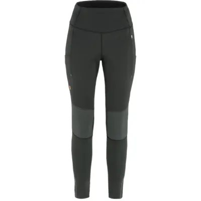 Fjällräven Abisko Värm Trekking Tights W - Black-iron Grey - Naiset - XL - Partioaitta, kuva 1 / 1