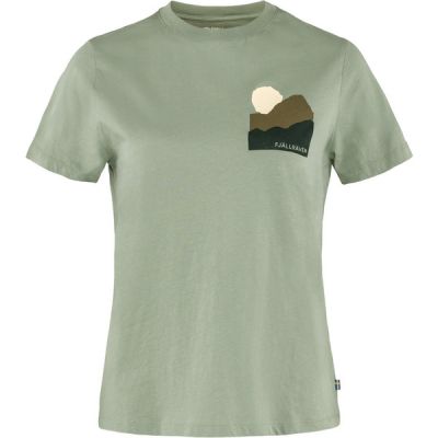 Fjällräven Nature T-shirt W - Sage Green - Naiset - XL - Partioaitta | Alk. 69,95 €
