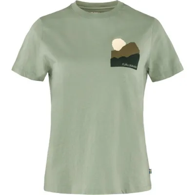 Fjällräven Nature T-shirt W - Sage Green - Naiset - XS - Partioaitta, kuva 1 / 1