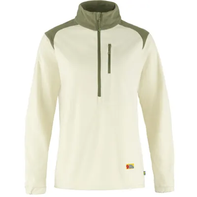 Fjällräven Vardag Lite Fleece W - Chalk White-light Olive - Naiset - L - Partioaitta, kuva 1 / 1