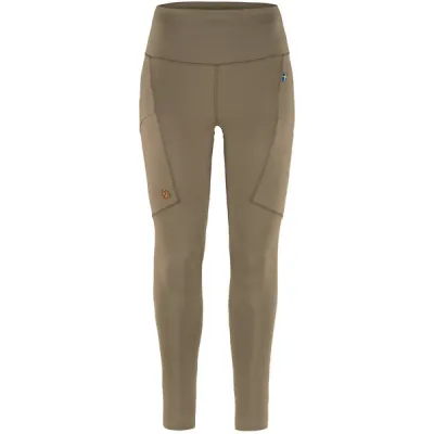 Fjällräven Abisko Tights W - Suede Brown - Naiset - XS - Partioaitta, kuva 1 / 1