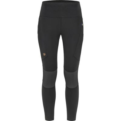 Fjällräven Abisko Trekking Tights Pro W - Black-iron Grey - Naiset - S - Partioaitta