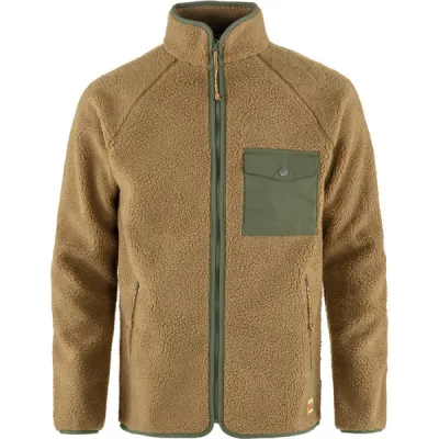 Fjällräven Vardag Pile Fleece M - Buckwheat Brown-laurel Green - Miehet - XL - Partioaitta, kuva 1 / 1