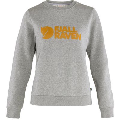 Fjällräven Fjällräven Logo Sweater W - Grey-melange - Naiset - S - Partioaitta