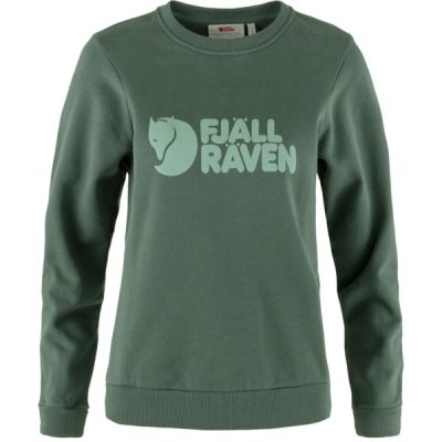 Fjällräven Fjällräven Logo Sweater W - Deep Patina-misty Green - Naiset - M - Partioaitta | Alk. 109,00 €