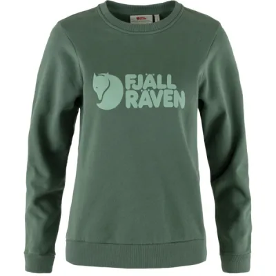 Fjällräven Fjällräven Logo Sweater W - Deep Patina-misty Green - Naiset - L - Partioaitta, kuva 1 / 1