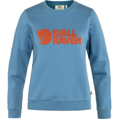 Fjällräven Fjällräven Logo Sweater W - Dawn Blue-terracotta Brown - Naiset - L - Partioaitta, kuva 1 / 1