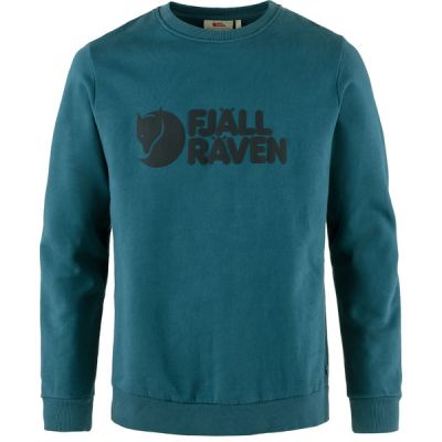 Fjällräven Fjällräven Logo Sweater M - Deep Sea - Miehet - L - Partioaitta | Alk. 109,00 €
