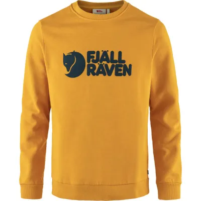 Fjällräven Fjällräven Logo Sweater M - Mustard Yellow - Miehet - L - Partioaitta, kuva 1 / 1