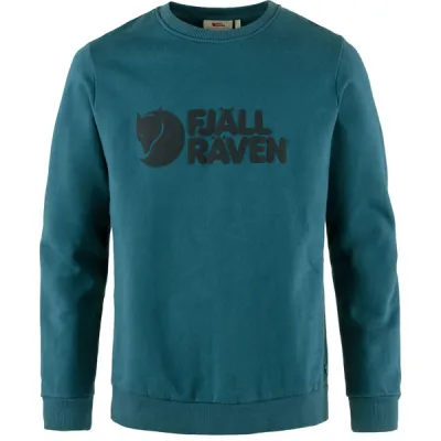 Fjällräven Fjällräven Logo Sweater M - Deep Sea - Miehet - S - Partioaitta, kuva 1 / 1