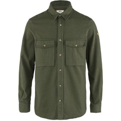Fjällräven Övik Twill Shirt M - Deep Forest-deep Forest - Miehet - M - Partioaitta