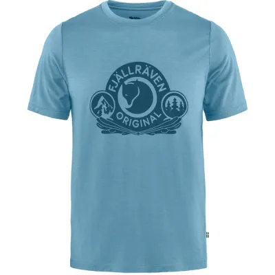 Fjällräven Abisko Wool Classic Ss M - Dawn Blue - Miehet - L - Partioaitta, kuva 1 / 1
