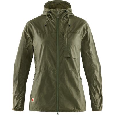 Fjällräven High Coast Wind Jacket W - Green - Naiset - XL - Partioaitta