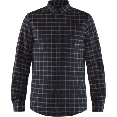 Fjällräven Övik Flannel Shirt M - Dark Navy - Miehet - S - Partioaitta
