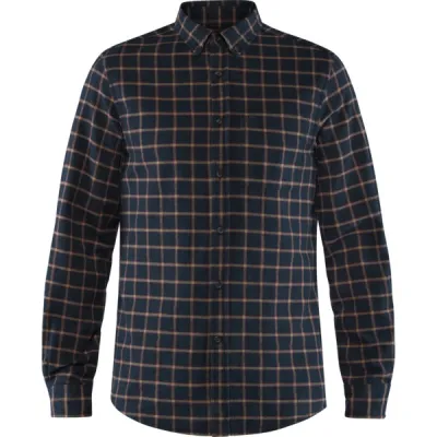 Fjällräven Övik Flannel Shirt M - Dark Navy - Miehet - S - Partioaitta, kuva 1 / 1