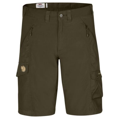 Fjällräven Abisko Shorts M - Dark Olive - Miehet - 46 - Partioaitta