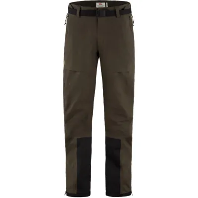 Fjällräven Keb Eco-shell Trousers M - Dark Olive - Miehet - S - Partioaitta, kuva 1 / 1