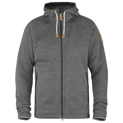 Fjällräven Övik Fleece Hoodie M - Dark Grey - Miehet - XL - Partioaitta