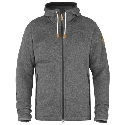 Fjällräven Övik Fleece Hoodie M - Dark Grey - Miehet - XL - Partioaitta, kuva 1 / 1