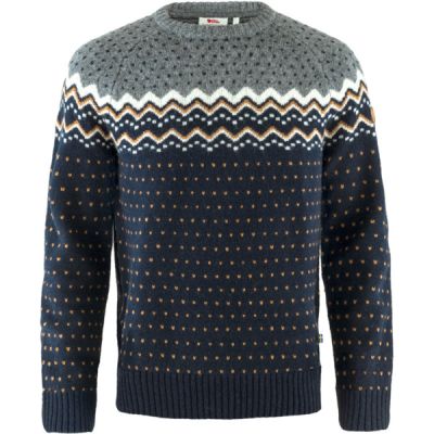 Fjällräven Övik Knit Sweater M - Dark Navy - Miehet - L - Partioaitta