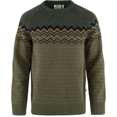 Fjällräven Övik Knit Sweater M - Laurel Green-deep Forest - Miehet - S - Partioaitta, kuva 1 / 1